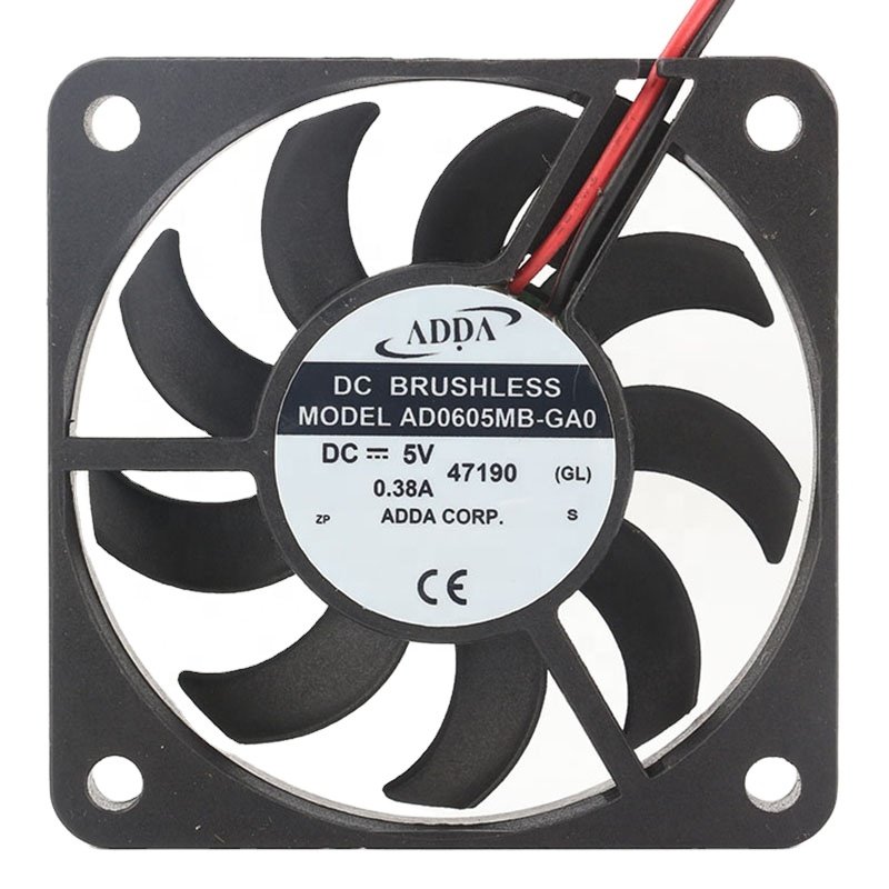 Original Binding ADDA 12V 24V DC5V 0.38A EC AC 60*60*10MM CM 6010 2-wire Chassis CPU Mute Fan AD0605MB-GA0 Cooling Fan